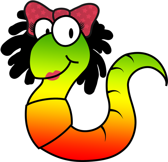 February Clipart Worm - Cartoon (800x767)