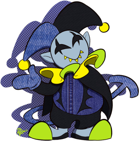 Jevil - Cartoon (500x505)