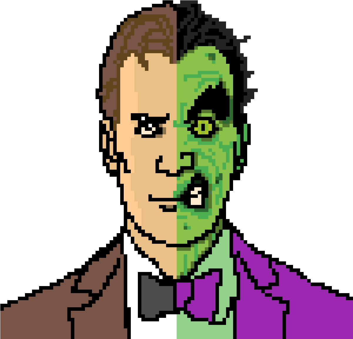 Dc´s Two Face - Cartoon (1200x1200)