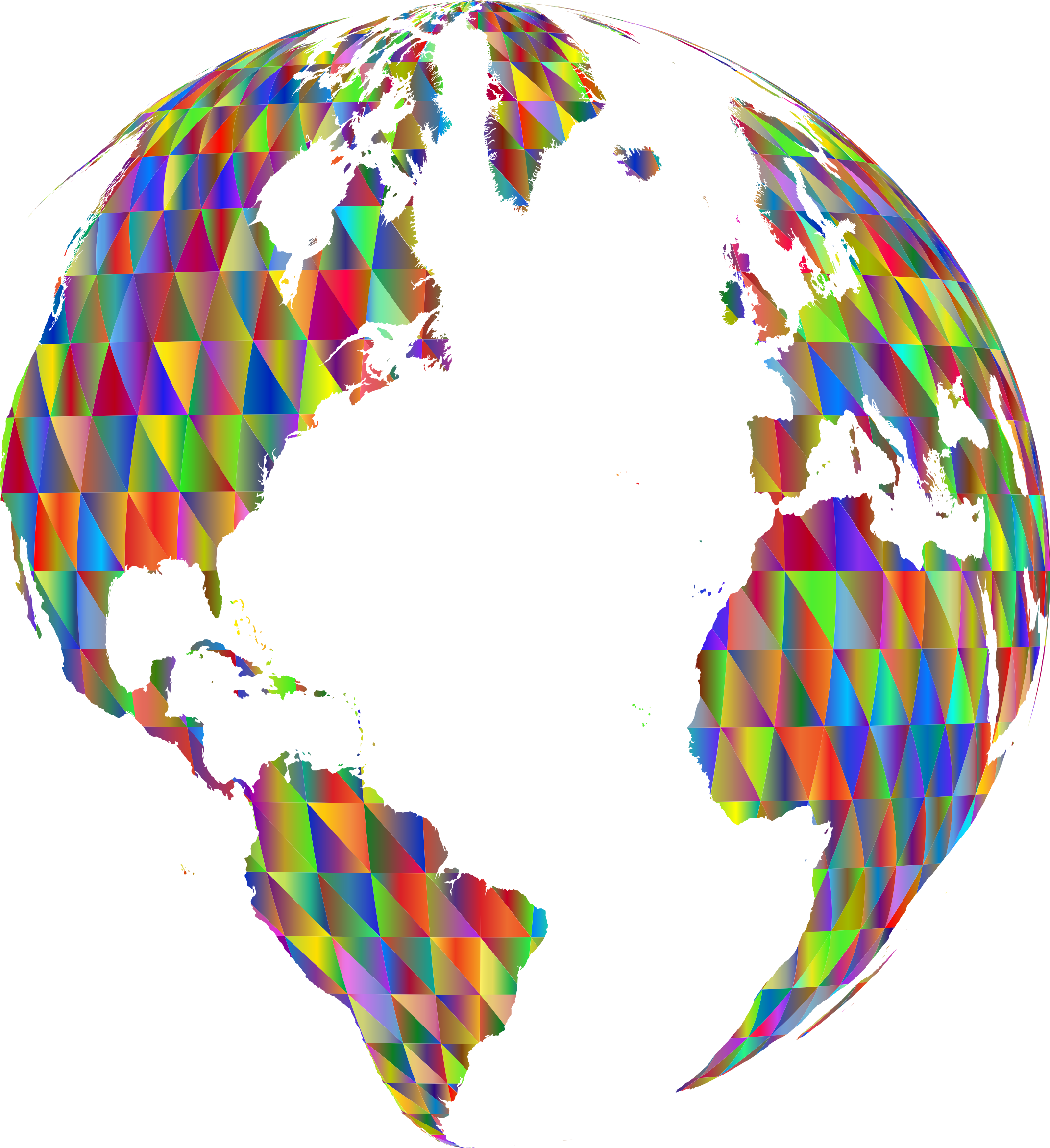 Big Image - Globe Map Clipart (2143x2343)