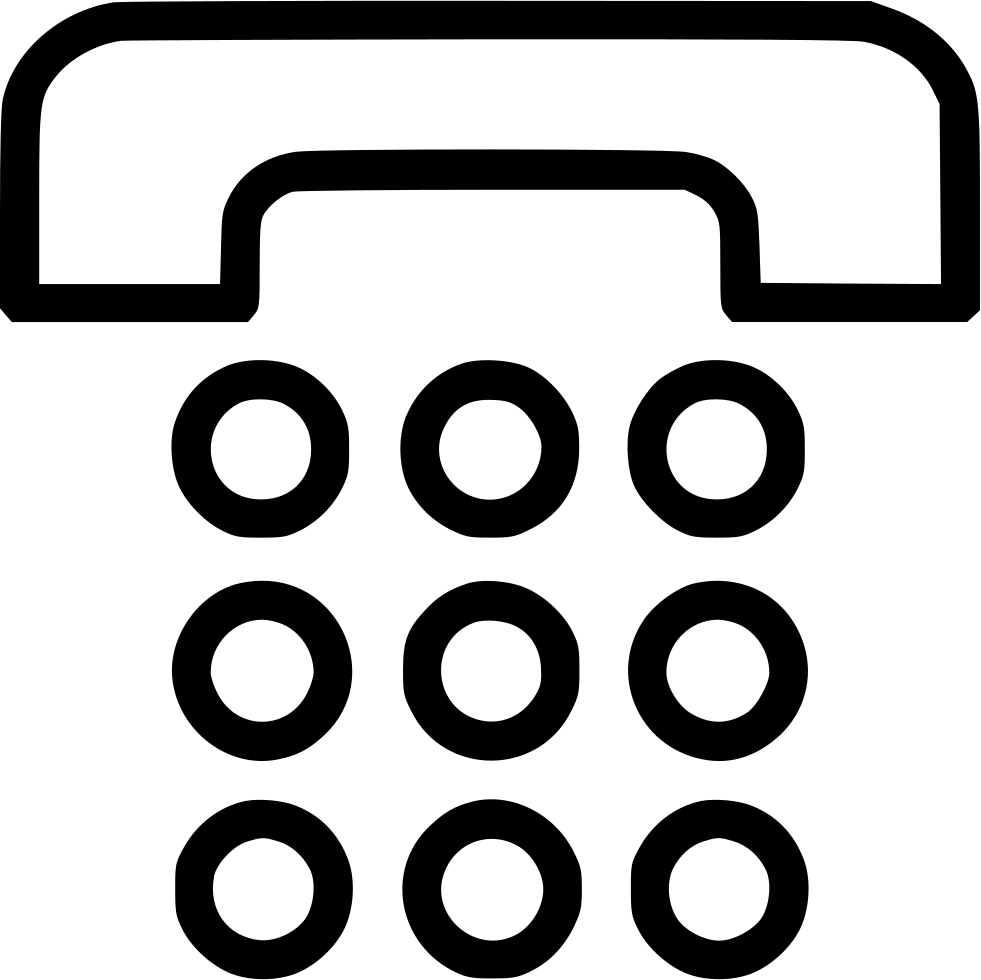Phone Keypad Comments - Circle (981x980)
