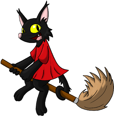 Ebony Darkness - Cartoon (379x400)