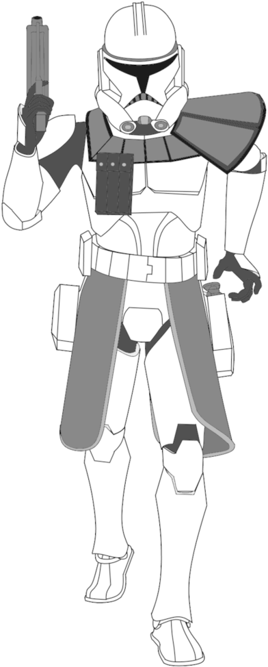 Mid Phase Clone By Fbombheart On Deviantart - Clone Wars Rex Drawing (730x1095)