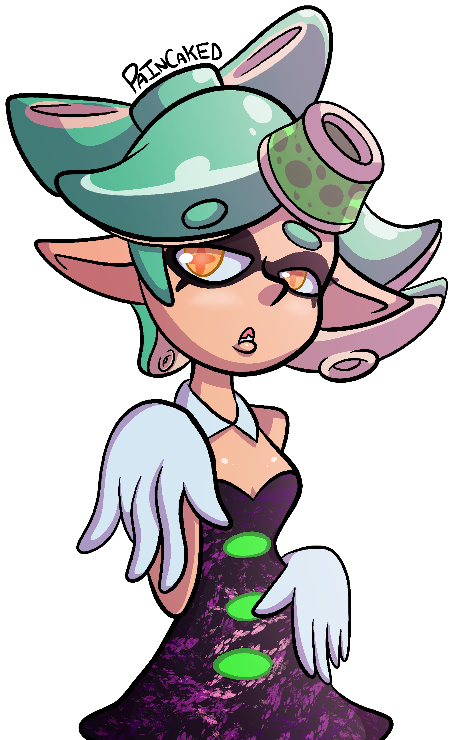 Squid Sisters - Marie - Cartoon (1716x2636)