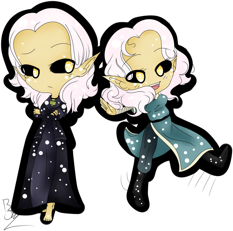 Stracciatella 8n9 Thalmor Sisters By Creaturol - Cartoon (891x897)