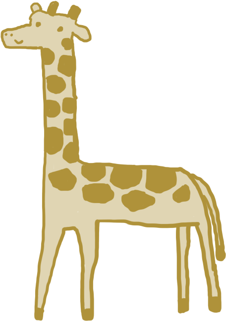 Helpful Giraffe - Giraffe (550x700)