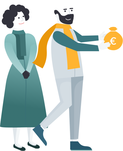 Couple Illustration - Illustration (490x602)