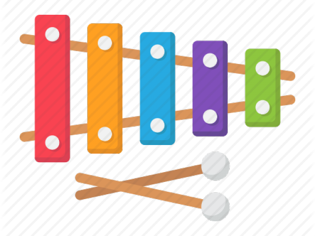 Xylophone Clipart Instument - Vector Graphics (640x480)