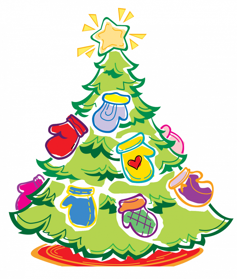 Mitten Tree Clipart - Mitten Tree (768x903)