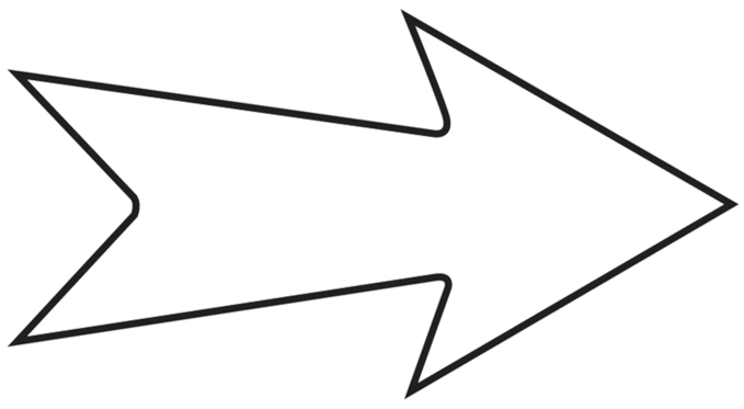 Arrow Yard Signs - Line Art (679x373)