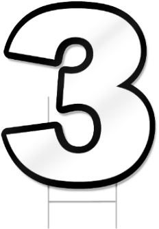 Three Shaped Sign - Three Shaped Sign (371x371)