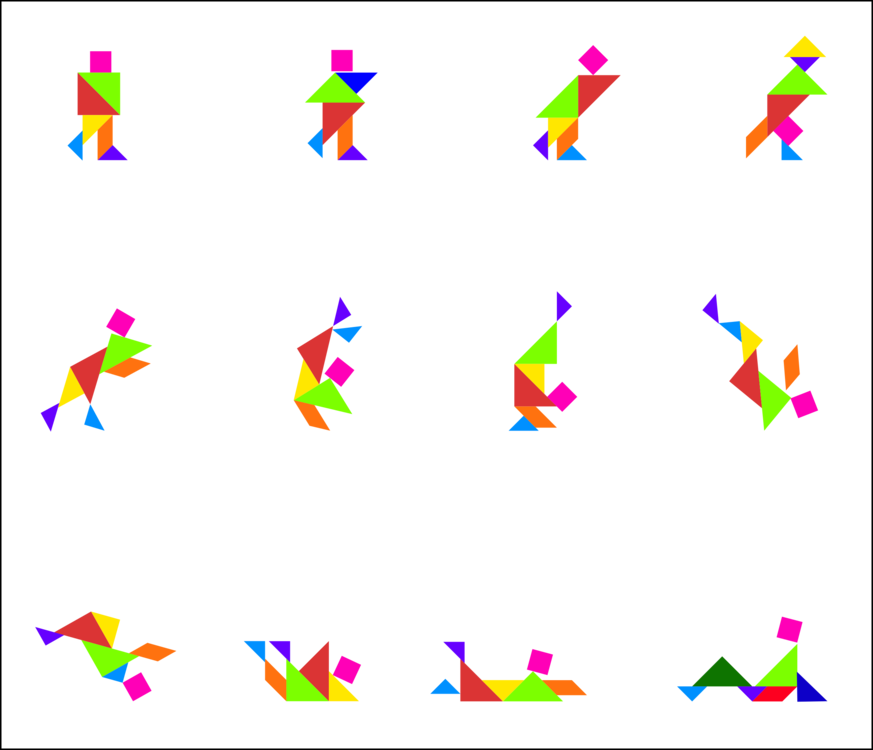 Leaf Computer Icons Caochangdi Point Angle - Tangram Falling (873x750)