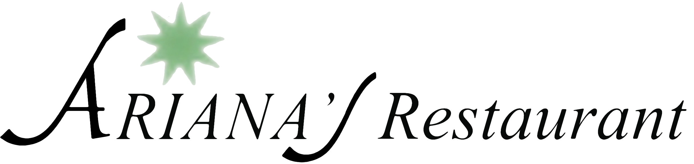 Ariana's Restaurant - Calligraphy (2492x600)