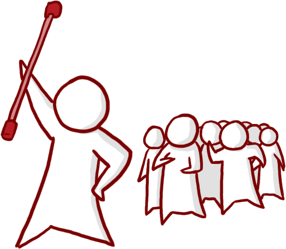 Leading A Group - Leading Transparent (557x486)