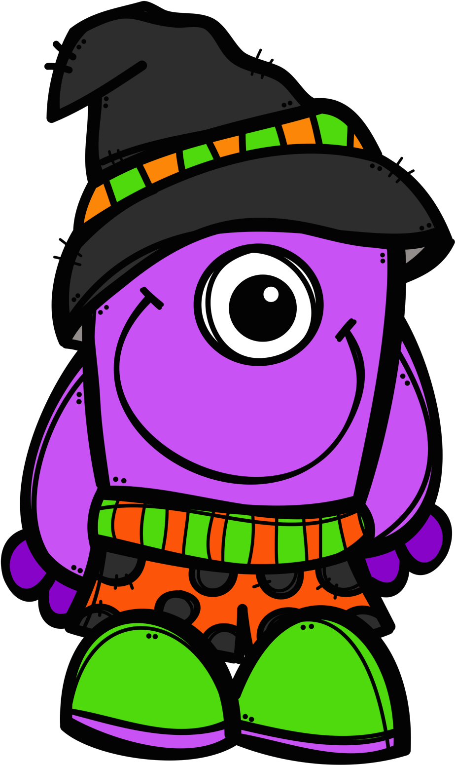 Creative Clips Monster Mash Bundle From Creative Clips - Melonheadz Monster Clipart (1024x1652)