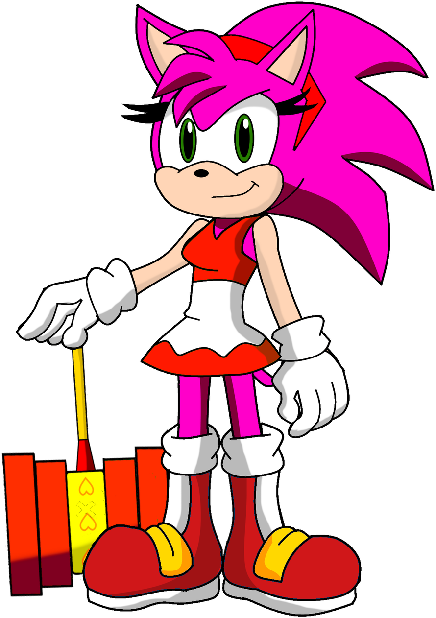 Mobius Amy Rose - Cartoon (1024x1343)