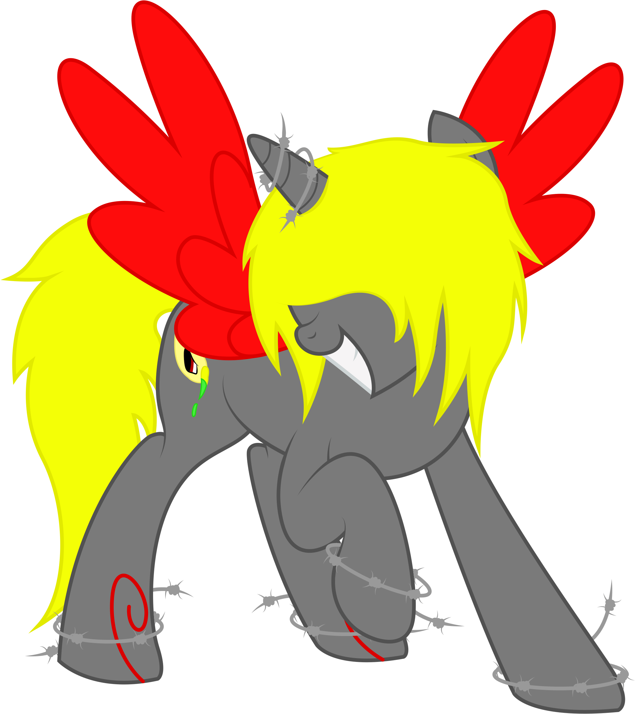 Barbed Wire Replaymasteroftime Deviantart - Cartoon (2225x2490)