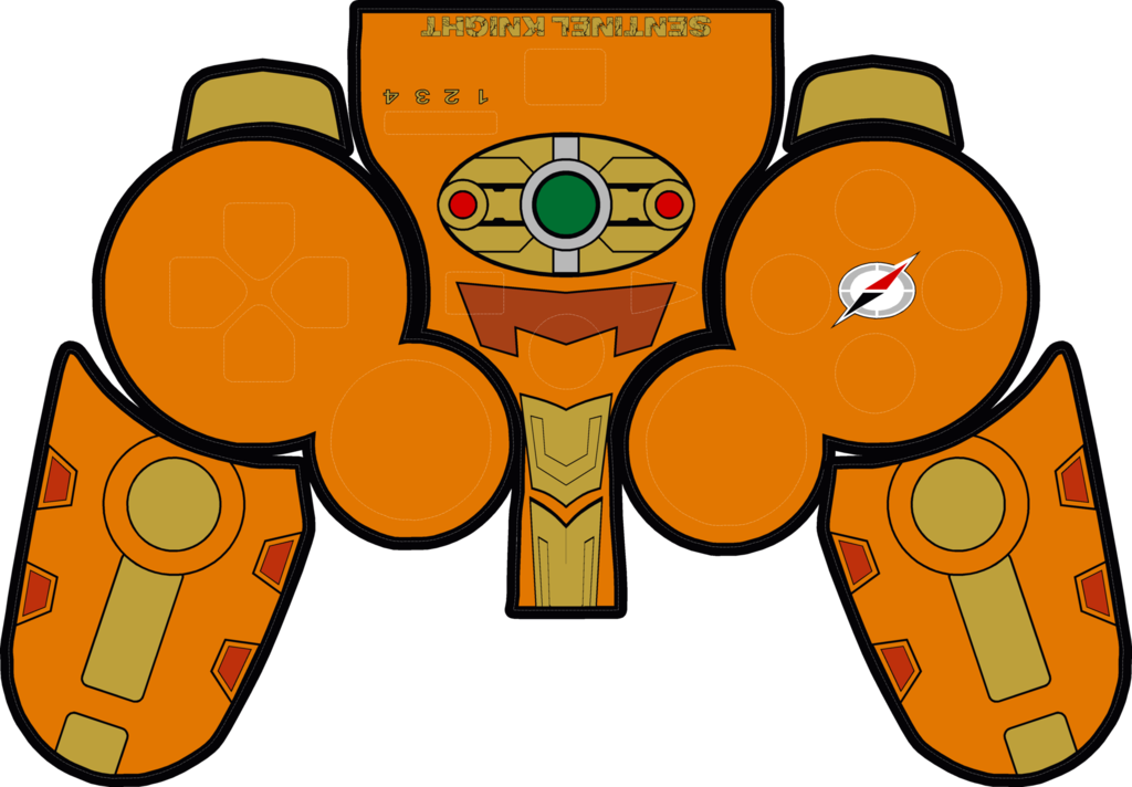 Sentinel Knight Ps3 Controller Skin - Cartoon (1024x712)