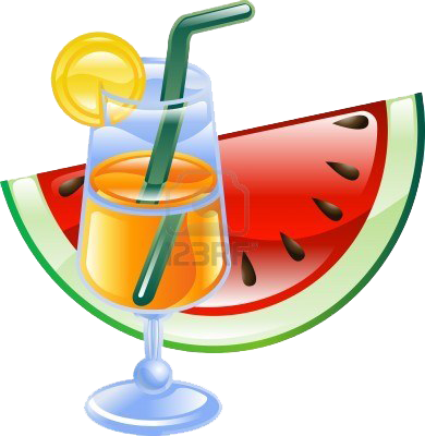 Flu Project - Water Melon Clipart (390x400)