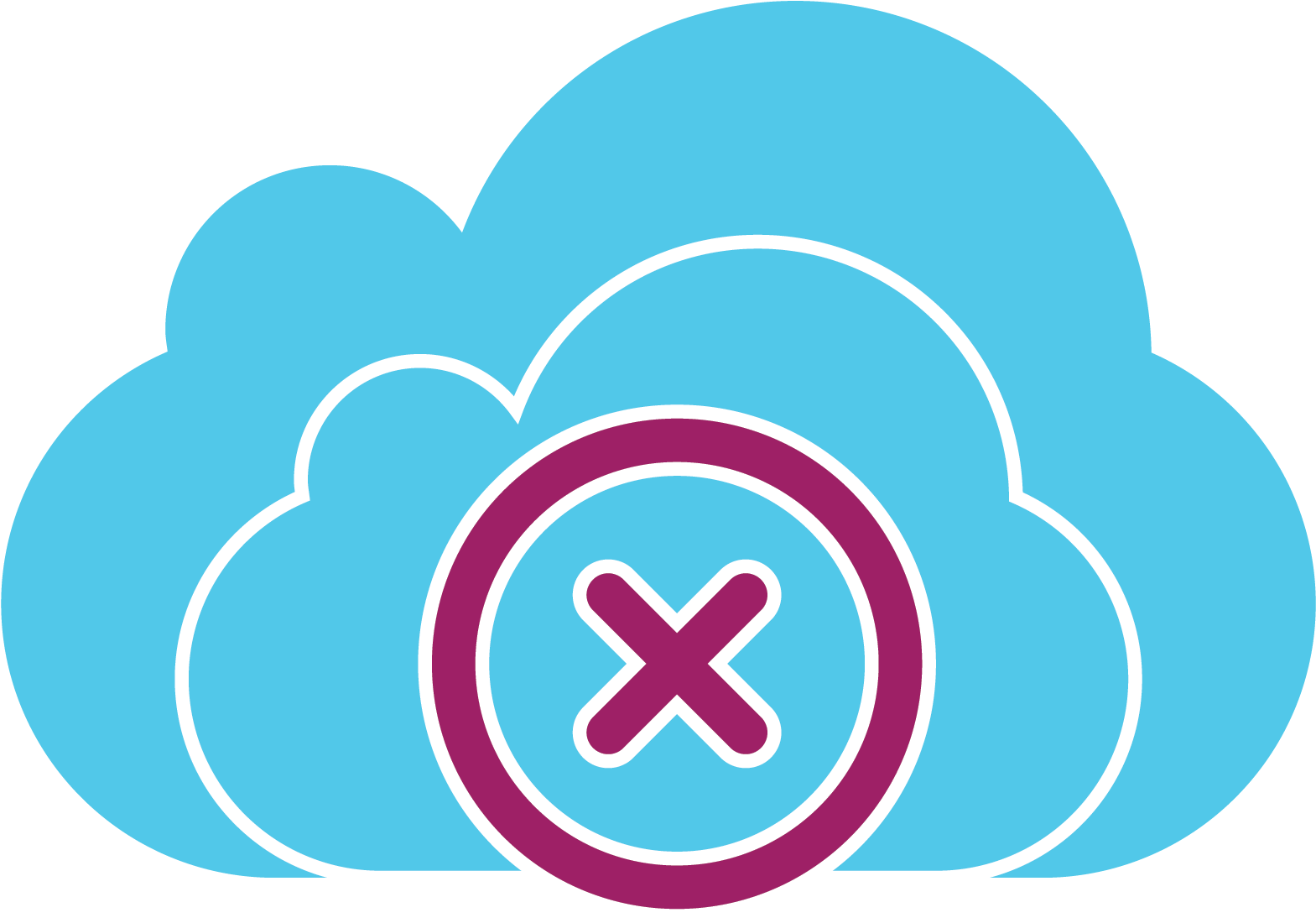 Cloud Error Icon - Circle (1600x1248)
