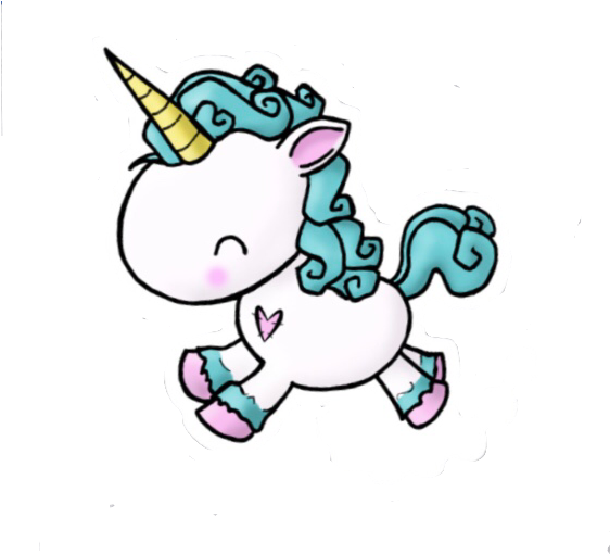 561 X 534 1 - Prancing Unicorn (561x534)