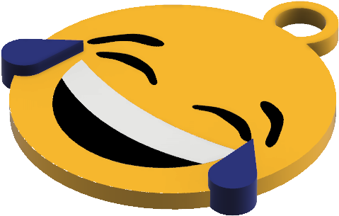Laughing/crying Emoji Keychain - Smiley (1920x1080)