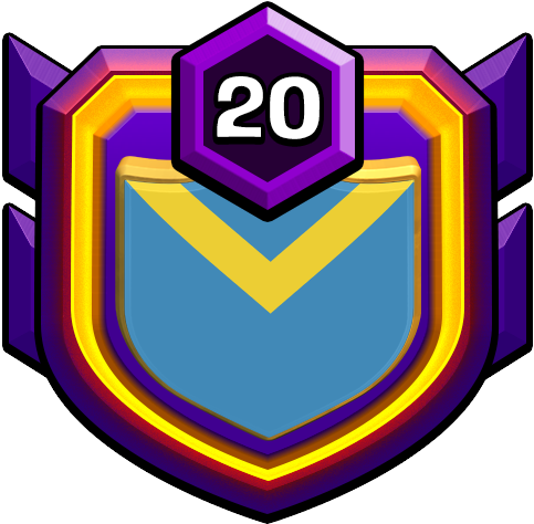 Clan Badge - Coc Clan Level 20 (512x512)