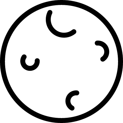 Circle With Curved Lines Inside Vector - Icon (400x400)