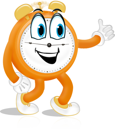 The Tiny Timer Mascot - Cartoon (400x450)