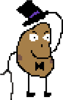 Potato With Hat - Potato (600x600)