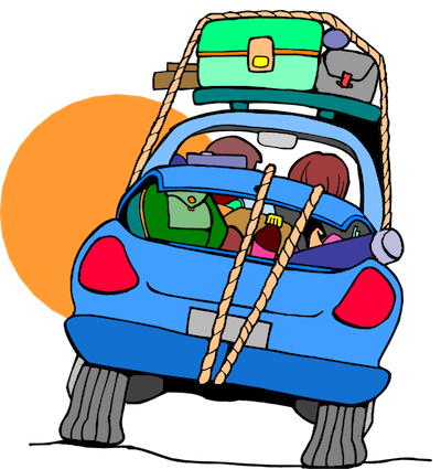 Image Source - Road Trip Clipart Transparent (400x425)