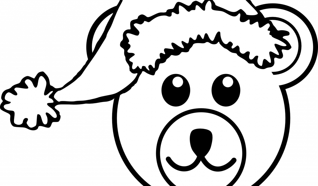 Coloring Santa Hats With Free Hat Clipart Download - Christmas Pig Color Page (1024x600)
