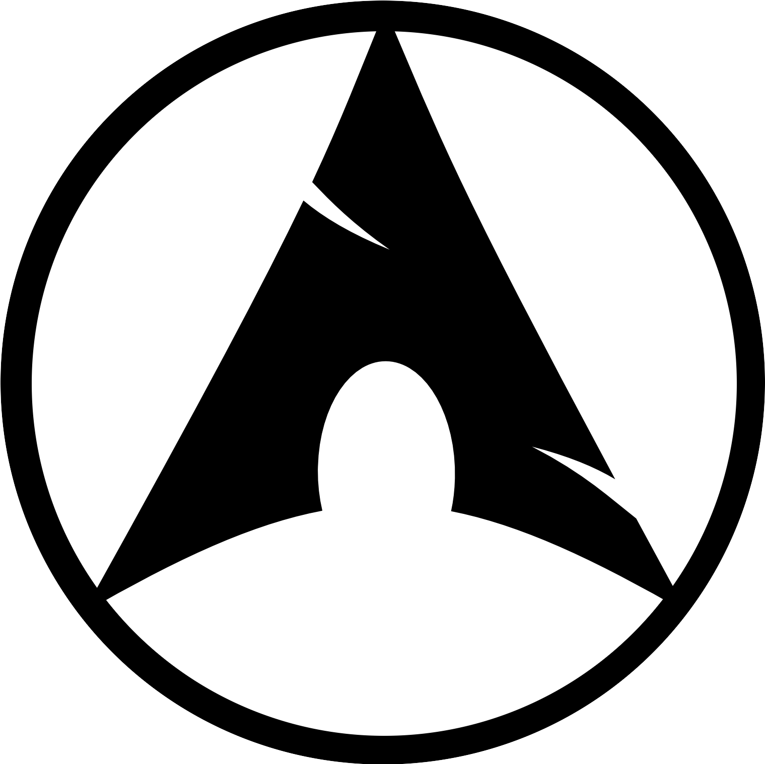 White Arch Linux Logo (1608x1596)