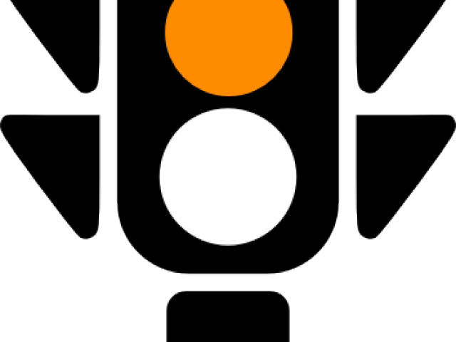 Traffic Light Clipart Amber - Red Traffic Light Vector (640x480)