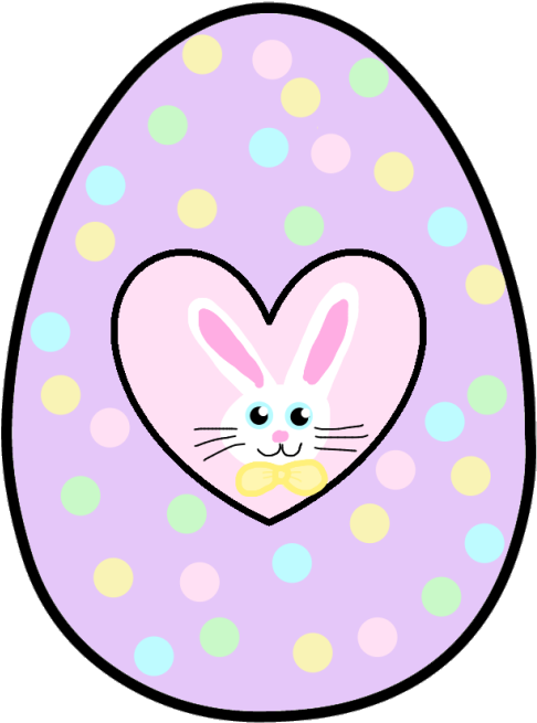 Clipart Egg Shaped - Polka Dot (500x672)