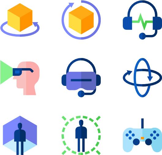 Virtual Reality - 3d Rotation Icon (600x564)