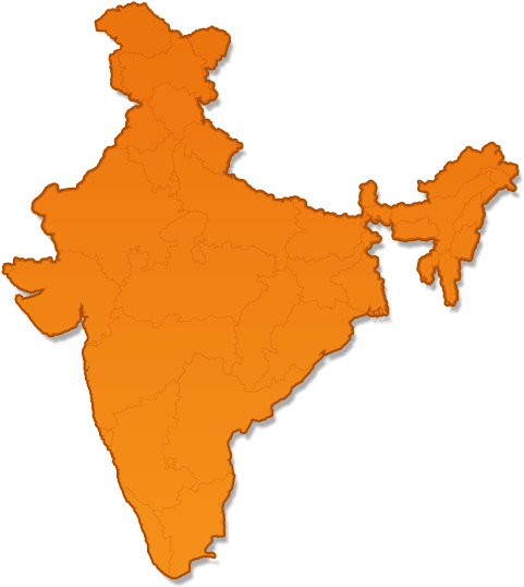 The Coinindia Coin Galleries - India Map Vector (510x540)