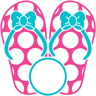 Decal Monogram Frame Polka Dots The Sparkle - Decal Monogram Frame Polka Dots The Sparkle (480x480)