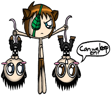 Crash And Eddie - Cartoon (403x350)