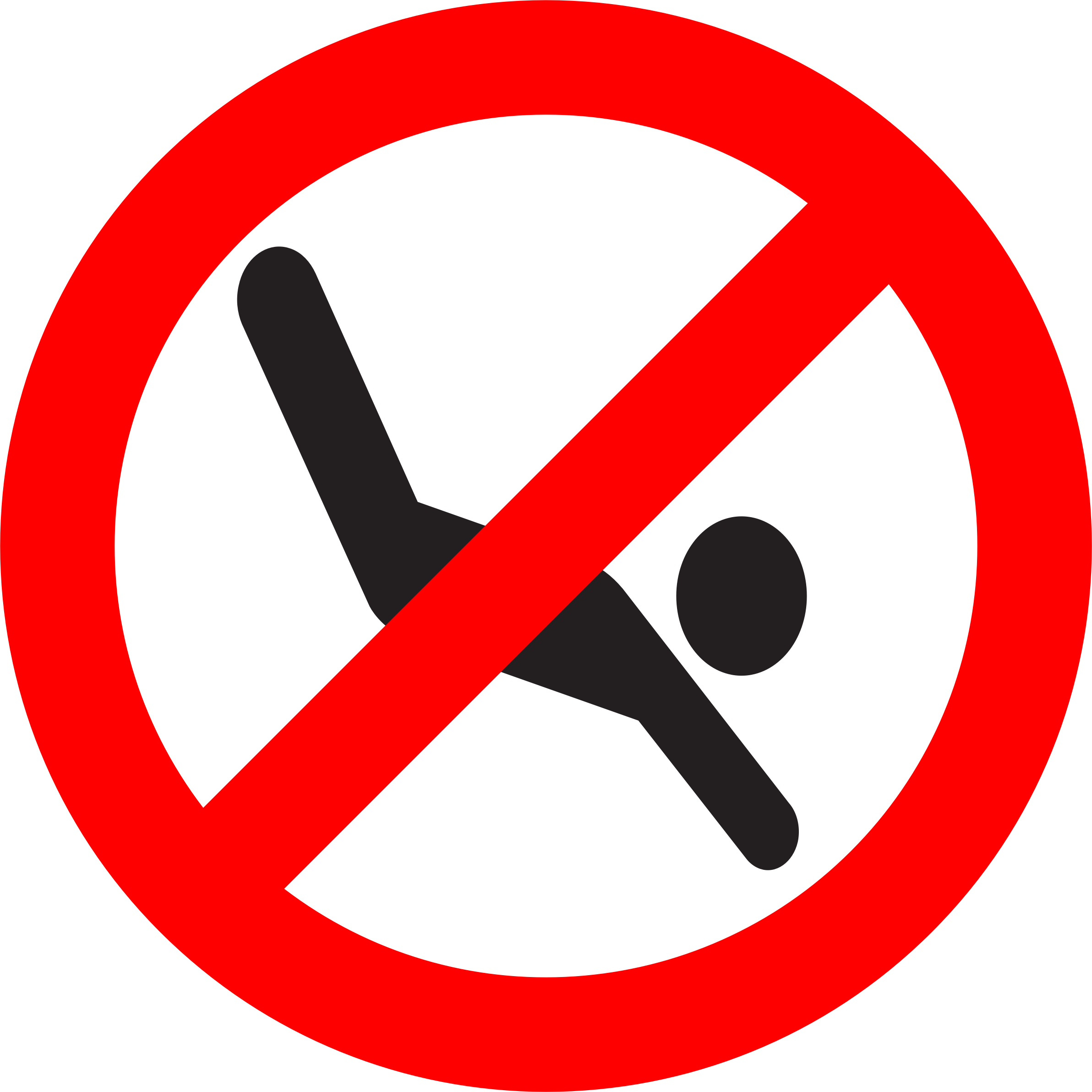 Big Image - No Left Turn Traffic Sign (2384x2384)