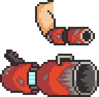 Repurposed Spaceship Cannon And Engine By Bee-exe - Drawing (384x376)