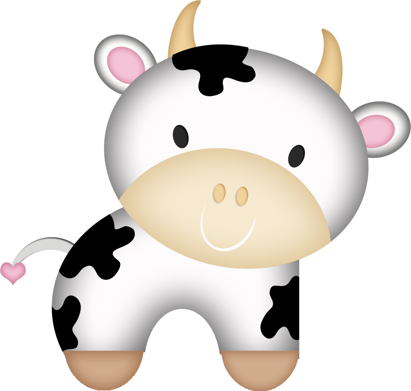 Cows, 1, Animals - Cartoon (1411x1353)