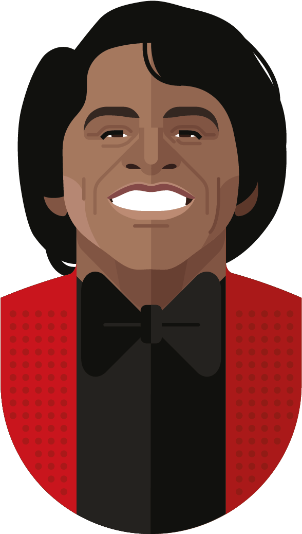 James Brown Poster - Cartoon (1191x1684)