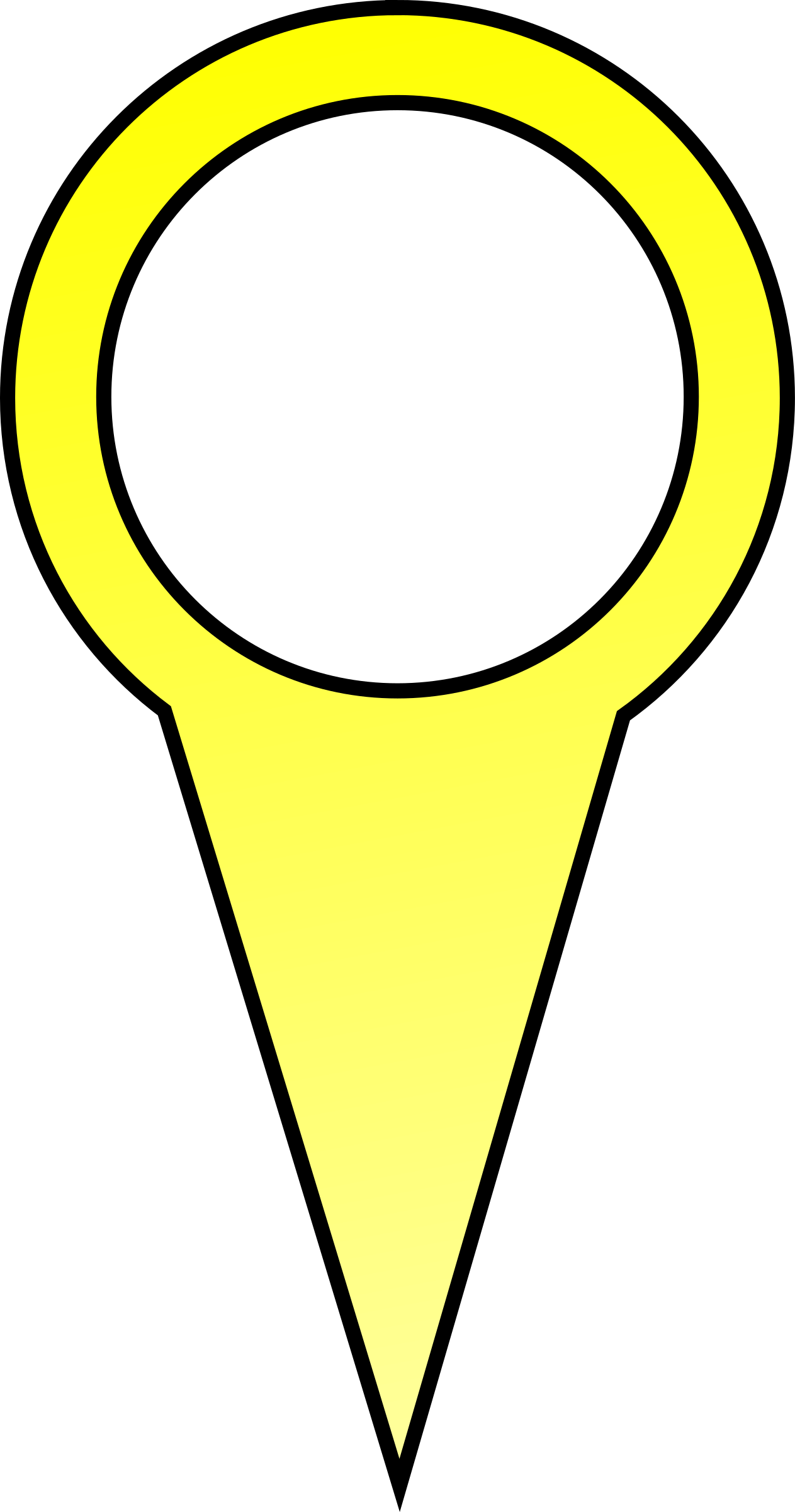 Blue Map Pin - Yellow Map Pin (1263x2400)