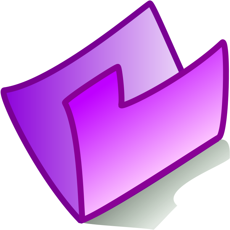 Violet Clipart Objects - Purple Folder (800x800)