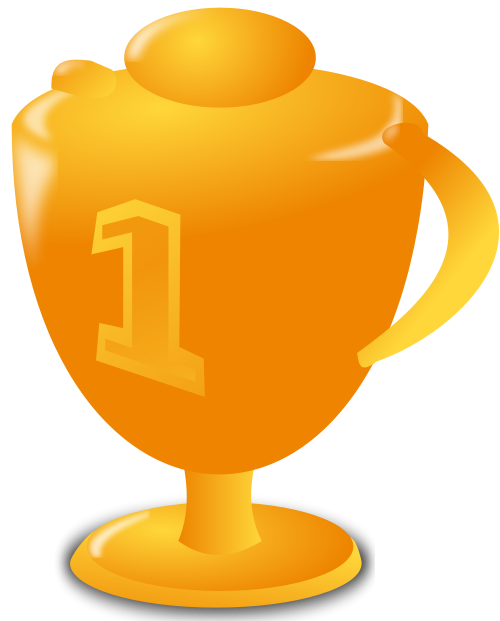 Trophy Number 1 Clipart - Trophy (800x800)