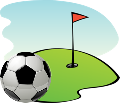 Footgolf - Mini Golf Clipart (401x345)