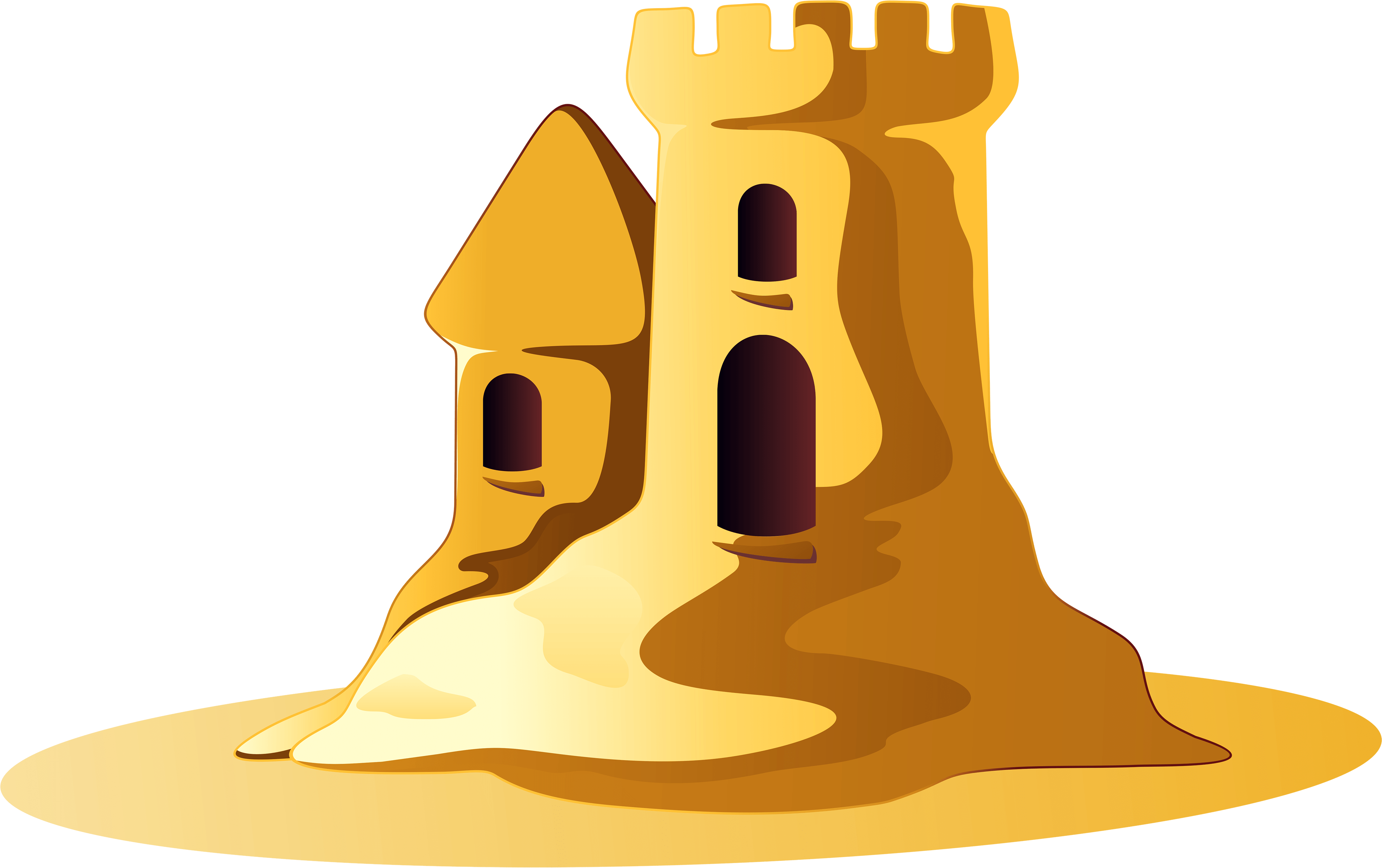 Sand Castle Transparent Background (3968x2691)