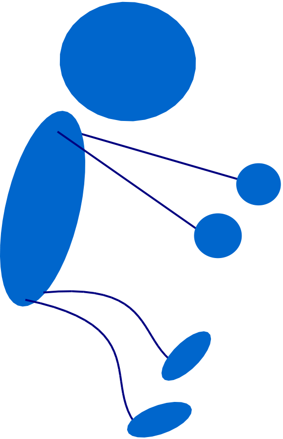 Gnu Clip Art - Stick Man Sitting (581x900)