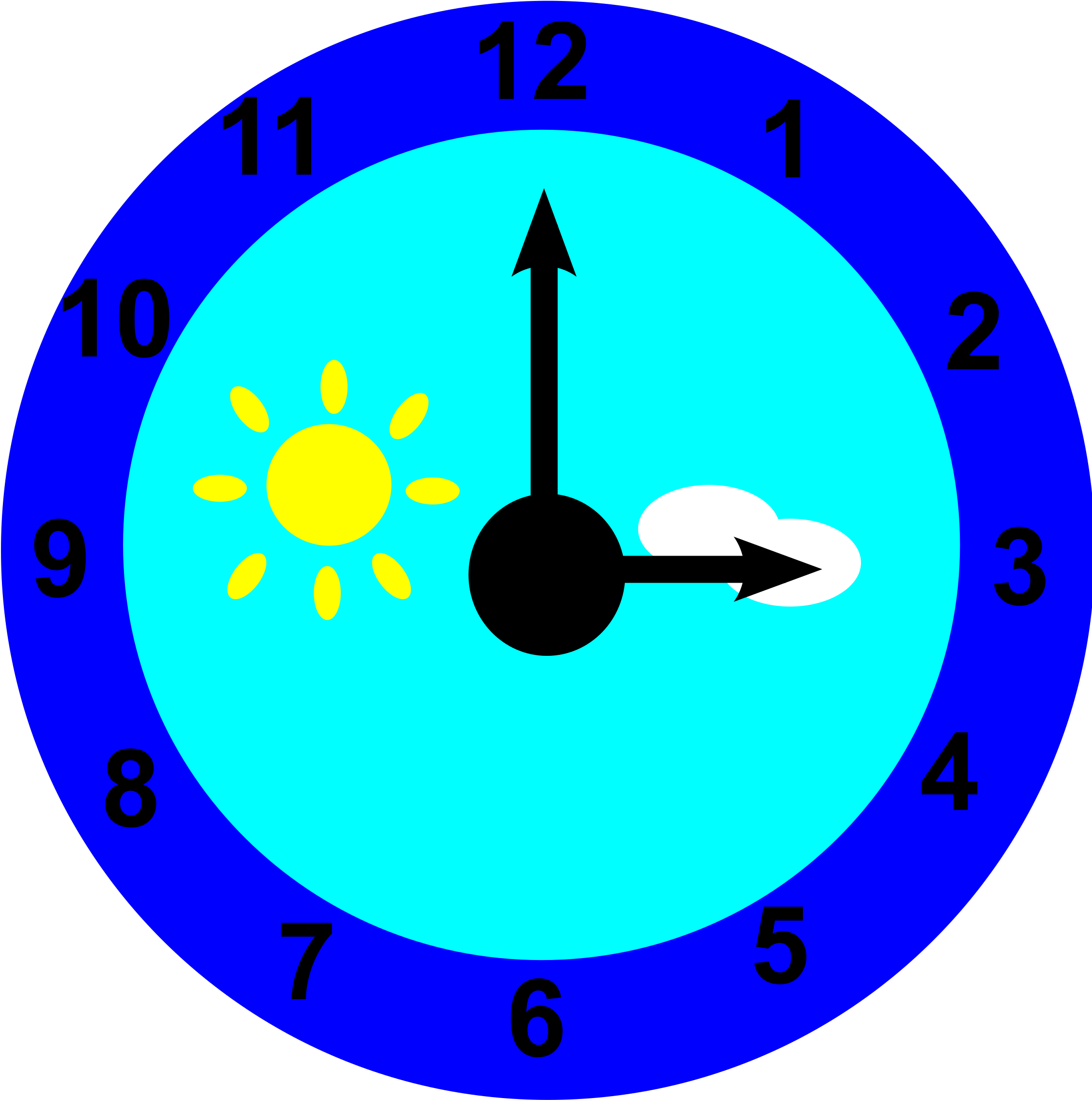 Wall Clock Images Clip Art - Clock (2288x2400)
